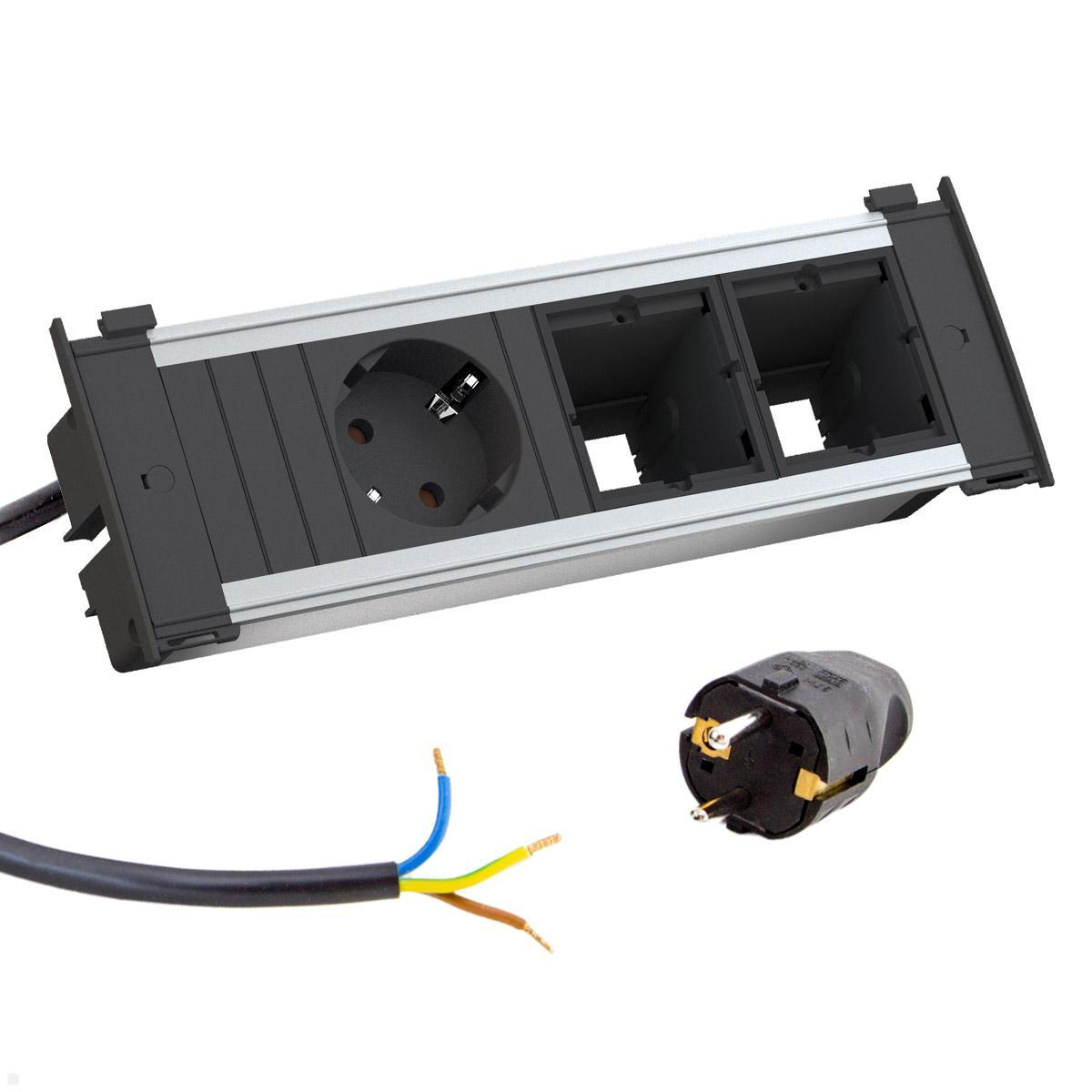 Bachmann KAPSA 1x Steckdose 2x Custom Modul S (927.062) Bachmann KAPSA 1x Steckdose 2x Custom Modul S (927.062)