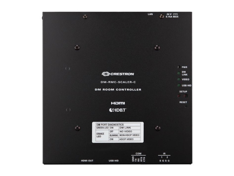 Crestron DigitalMedia 8G+ Empfänger CAT mit Scaler und Videowallprozessor Unterseite