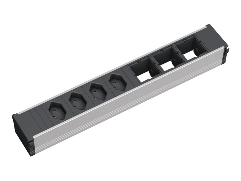 Bachmann CONI 4x Steckdose CH, 3x Custom Modul (912.018) Bachmann CONI 4x Steckdose CH, 3x Custom Modul (912.018)