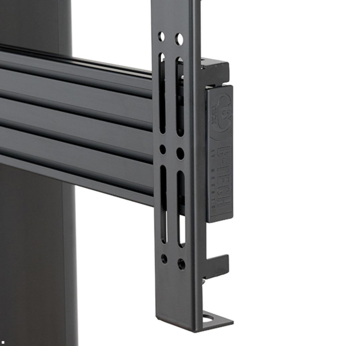 B-Tech BT8518/B mobiler Monitorständer für 2 Bildschirme 70 - 86 Zoll, schwarz Detailansicht B-Tech BT8518/B mobiler Monitorständer für 2 Bildschirme 70 - 86 Zoll, schwarz Detailansicht