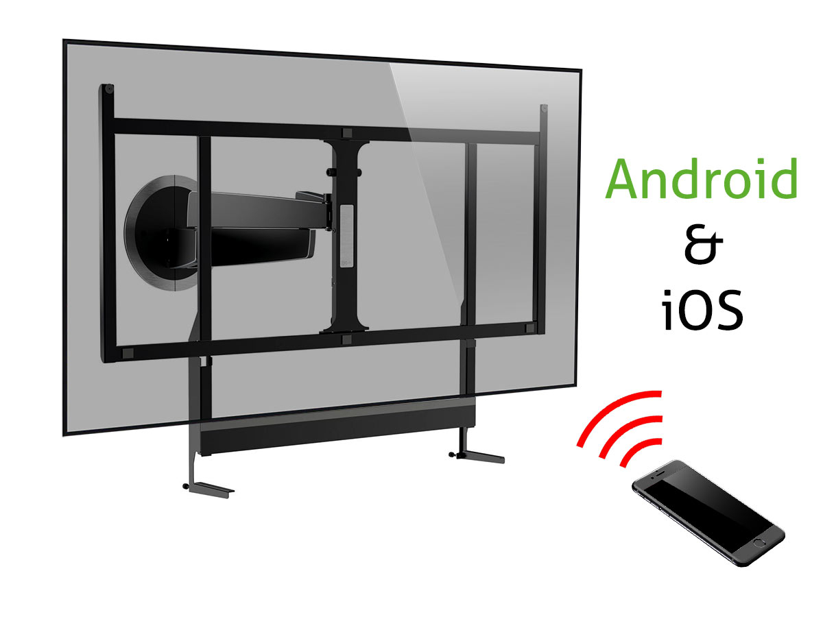 Vogels NEXT 7555 elektrische TV Wandhalterung für LG Signature, schwarz