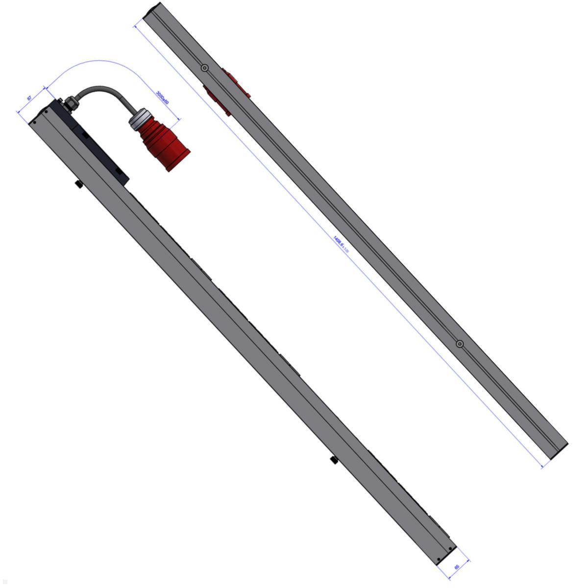 Bachmann BN PRO Metered – 16A Rack PDU mit 24xC13 / 6xC19 & Display, 3,0m CEE 16A/5p (BM0015589) Detail