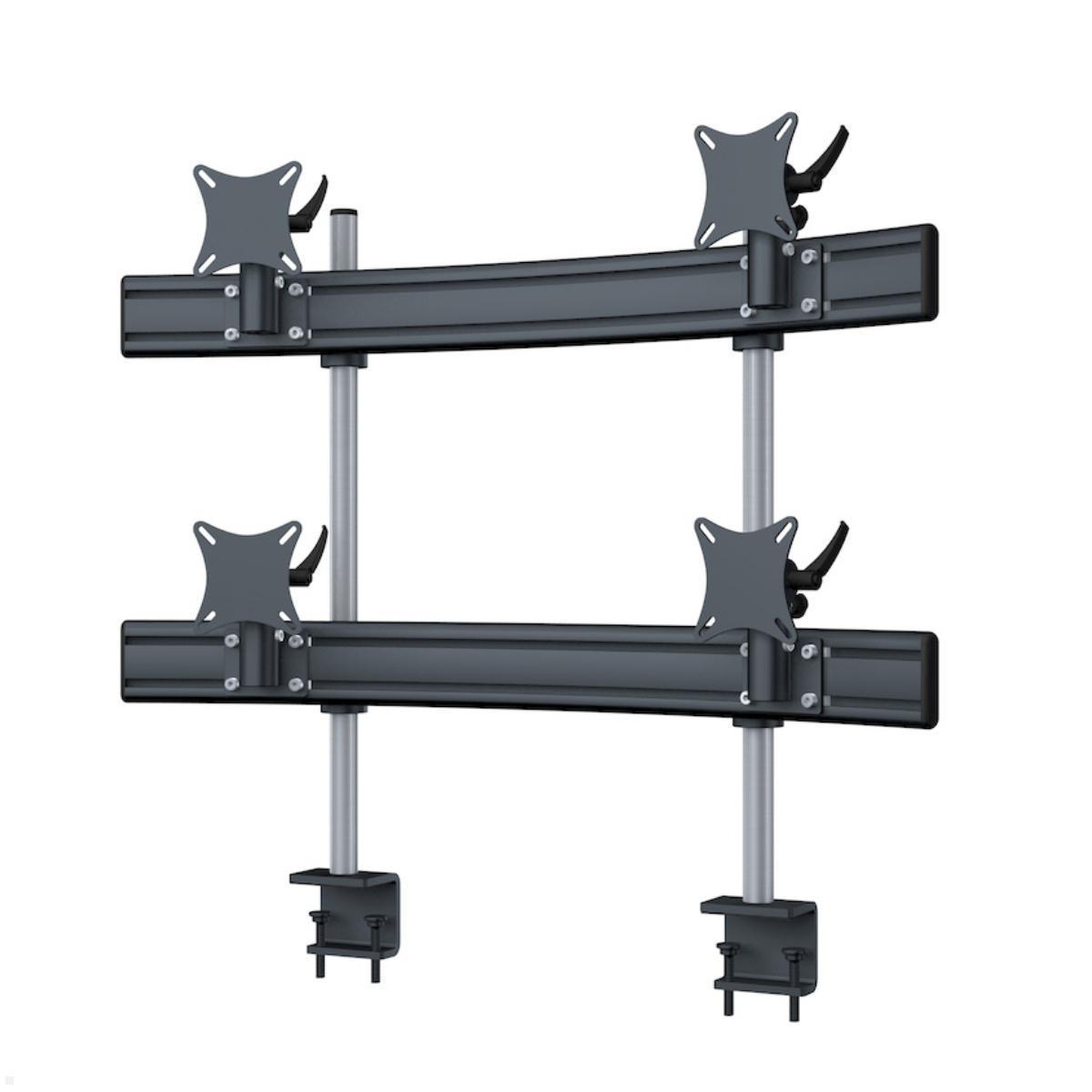 MonLines MTH280B Para 2+2 Monitorhalterung mit Tischklemme bis 32 Zoll, schwarz MonLines MTH280B Para 2+2 Monitorhalterung mit Tischklemme bis 32 Zoll, schwarz