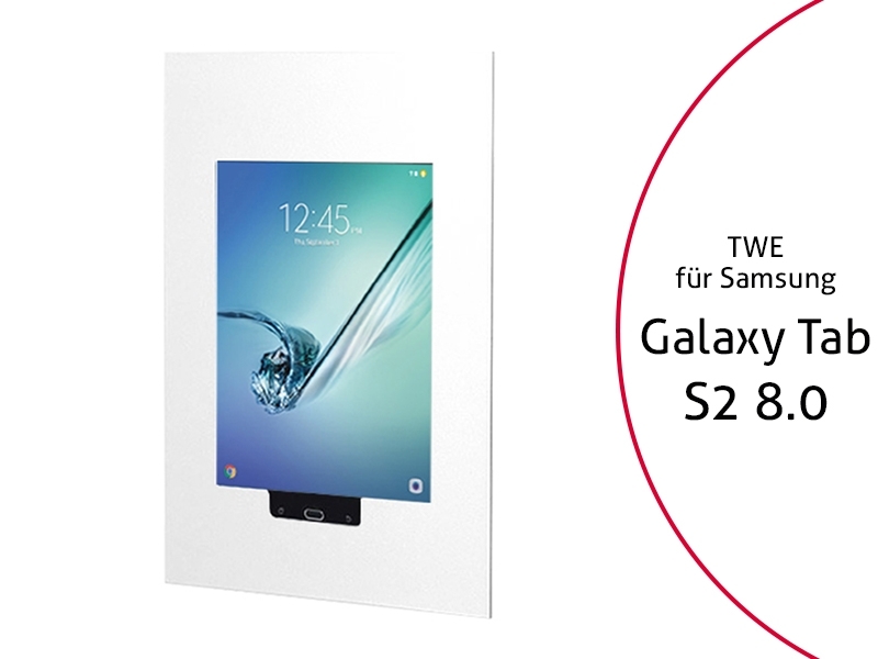 TabLines TWE013W Tablet Wandeinbau für Samsung Tab S2 8.0 HB, weiß TabLines TWE013W Tablet Wandeinbau für Samsung Tab S2 8.0 HB, weiß