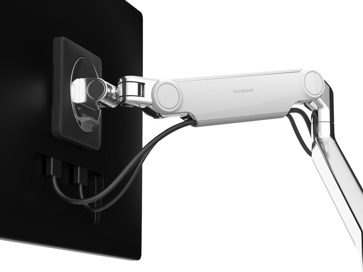 Humanscale M2.1 Monitor Tischhalterung Klemme, weiß, Kabelmanagement Humanscale M2.1 Monitor Tischhalterung Klemme, weiß, Kabelmanagement