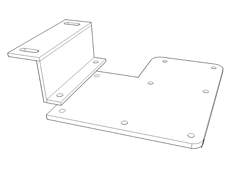 Zirkona Armaturenbrett Halterung Zeichnung