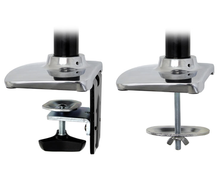 Ergotron LX Dual Tischhalterung für 2 Monitore nebeneinander (45-245-026) Tischbefestigung