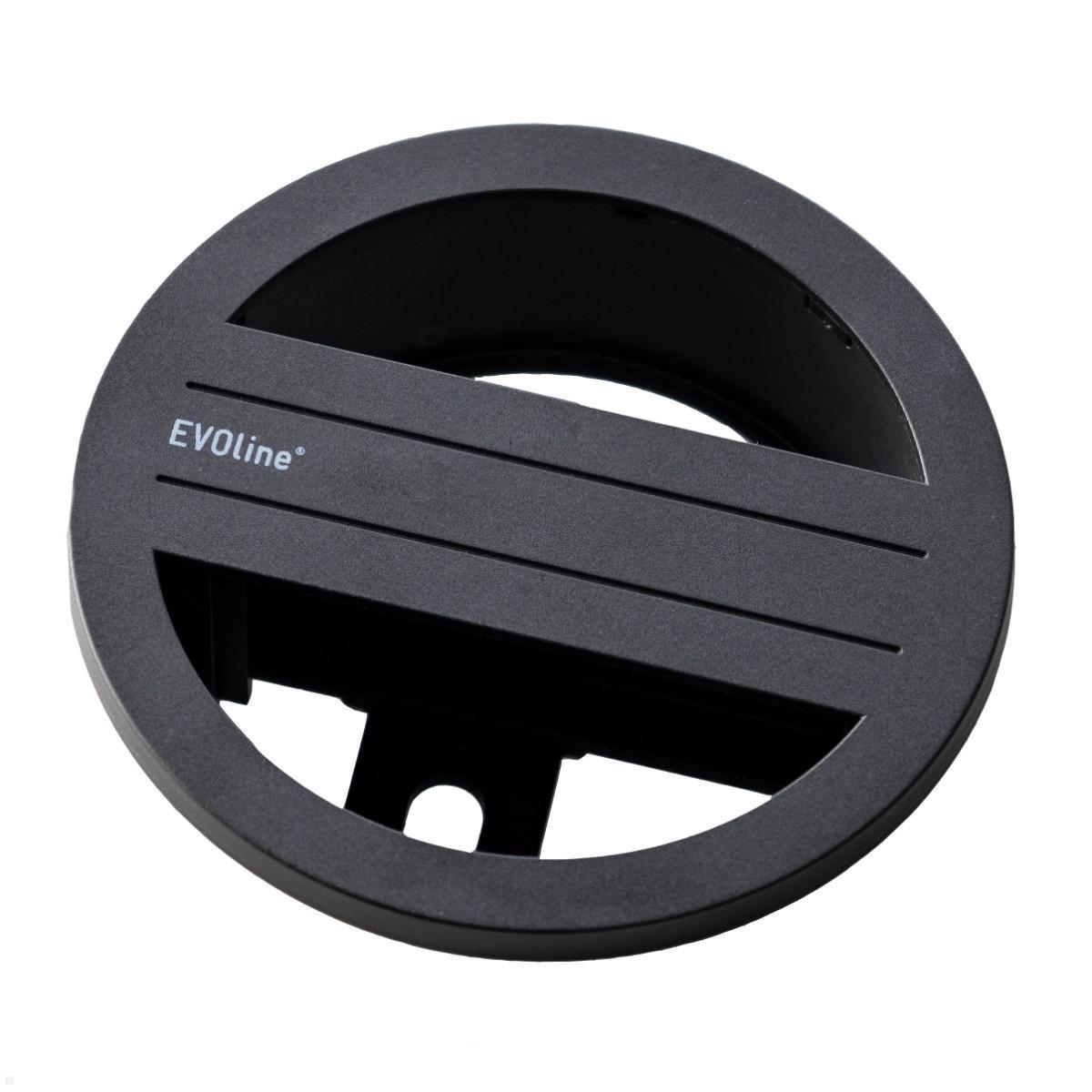 EVOline Circle80 Access Kabeldurchlass mit zwei Öffnungen, schwarz EVOline Circle80 Access Kabeldurchlass mit zwei Öffnungen, schwarz