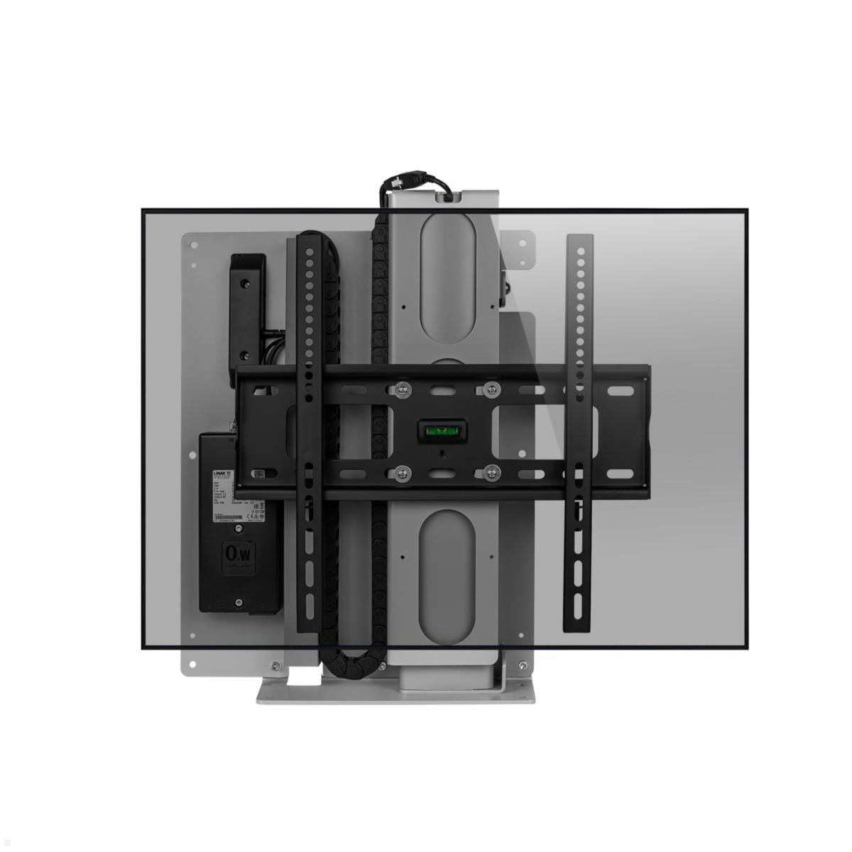 MonLines MLS675S TV Lift Standfuß elektrisch, 675mm, silber Ansicht mit Display