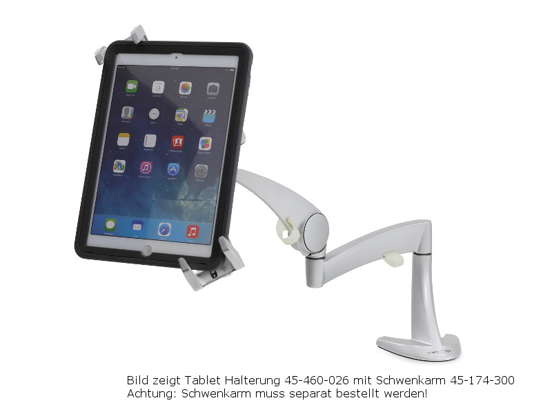 Ergotron 45-460-026 verschließbare Tablethalterung mit Neo Flex Arm und Tablet Ergotron 45-460-026 verschließbare Tablethalterung mit Neo Flex Arm und Tablet
