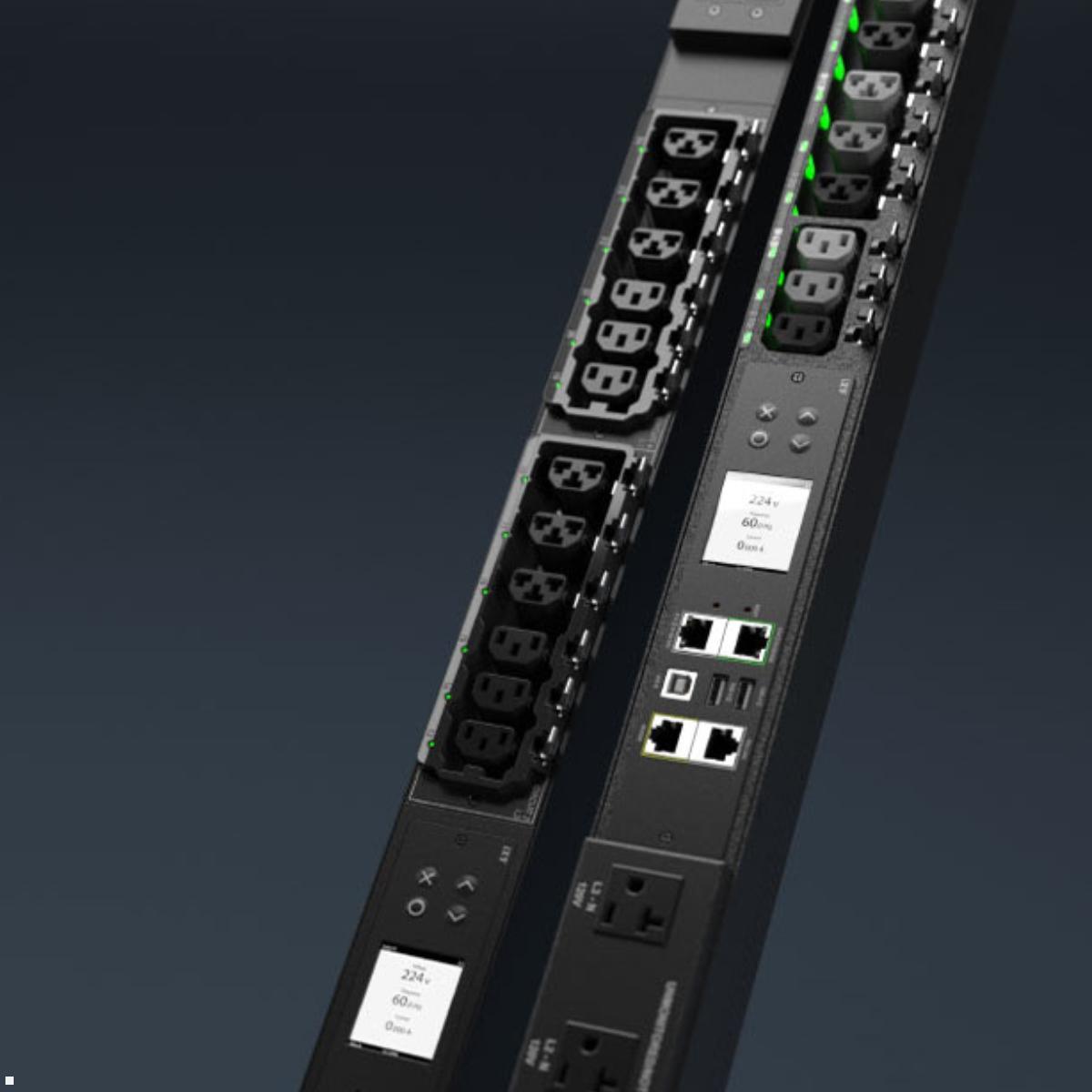 Legrand Raritan iX Rack-PDU 0U mit 18xC13 / 18xCx, 1-phasig 230V 32A, Outlet Metered (PX4-4057-E7), Serverrack Stromüberwachung