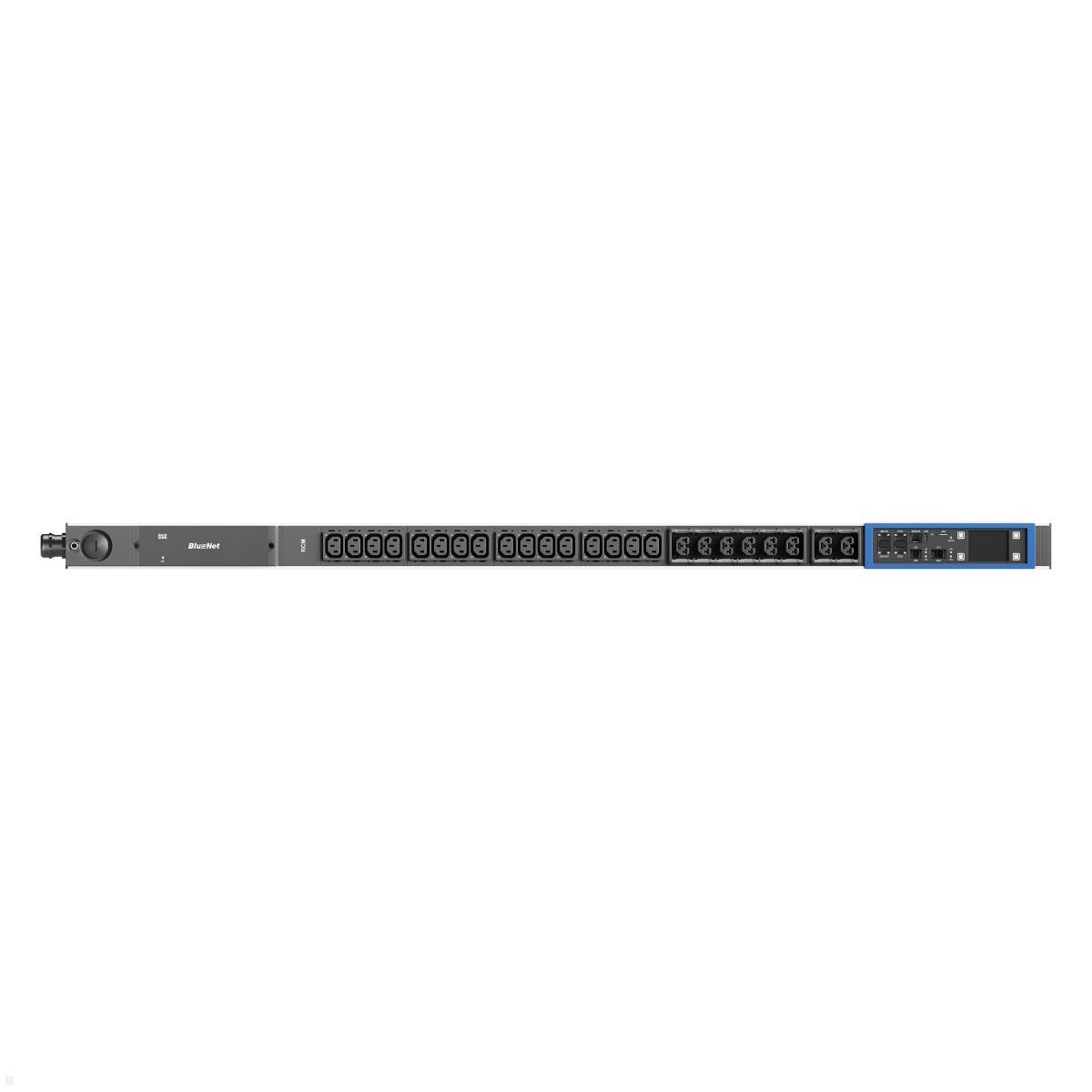 Bachmann BN PRO S Switched RCM - 16A Rack PDU mit 16xC13 8xCombo, 3,0m CEE 16A/3p (BM0024770), Switched RCM PDU