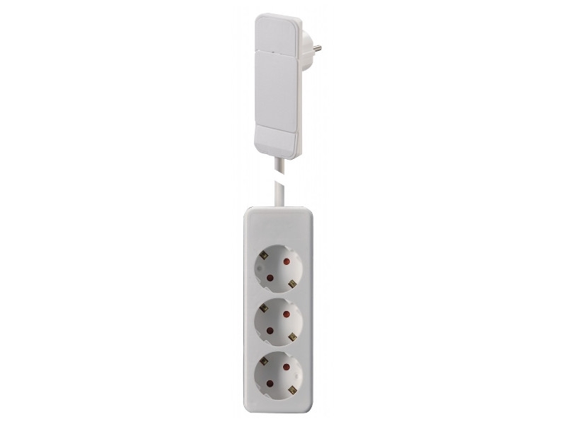 Bachmann SMART PLUG Flachstecker mit 3-fach Steckdosenleiste (933.015) weiß  Bachmann SMART PLUG Flachstecker mit 3-fach Steckdosenleiste (933.015) weiß
