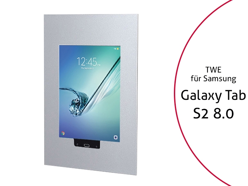 TabLines TWE013S Tablet Wandeinbau für Samsung Tab S2 8.0 HB, silber TabLines TWE013S Tablet Wandeinbau für Samsung Tab S2 8.0 HB, silber