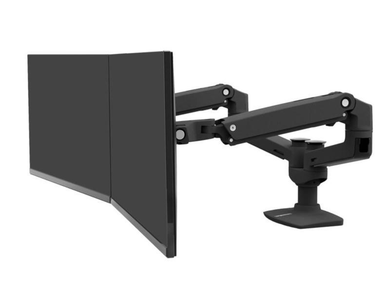 Ergotron LX Monitorhalterung für 2 Monitore nebeneinander schwarz (45-245-224)