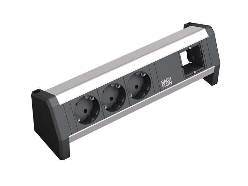 Bachmann DESK 1 3x Steckdose 1x Custom Modul 902.000 Bachmann DESK 1 3x Steckdose 1x Custom Modul 902.000
