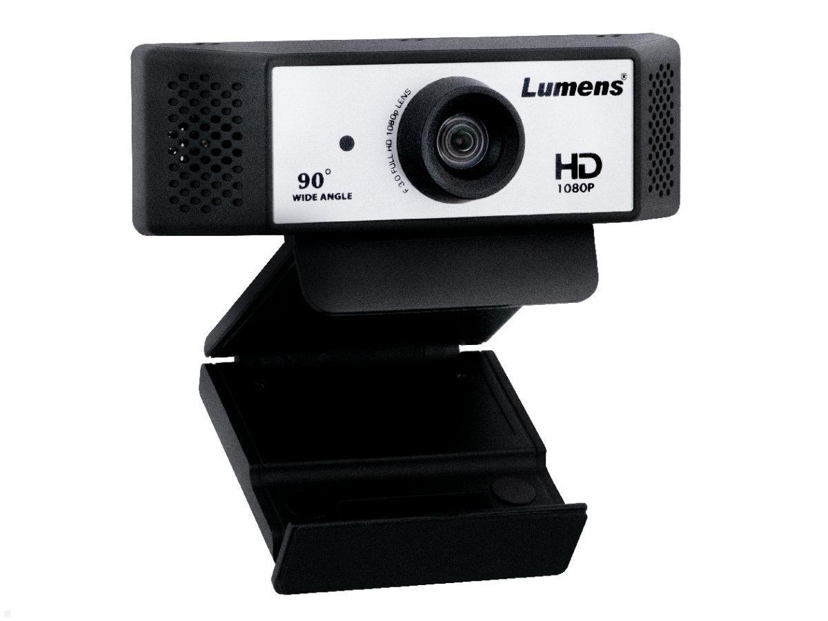 Lumens Videokonferenz Kamera Full HD USB mit Mikro, VC-B2U, ausgeklappt rechts Lumens Videokonferenz Kamera Full HD USB mit Mikro, VC-B2U, ausgeklappt rechts