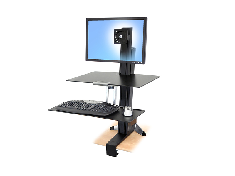 Ergotron WorkFit-S HD mit Arbeitsfläche, schwarz (33-351-200) Ergotron WorkFit-S HD mit Arbeitsfläche, schwarz (33-351-200)