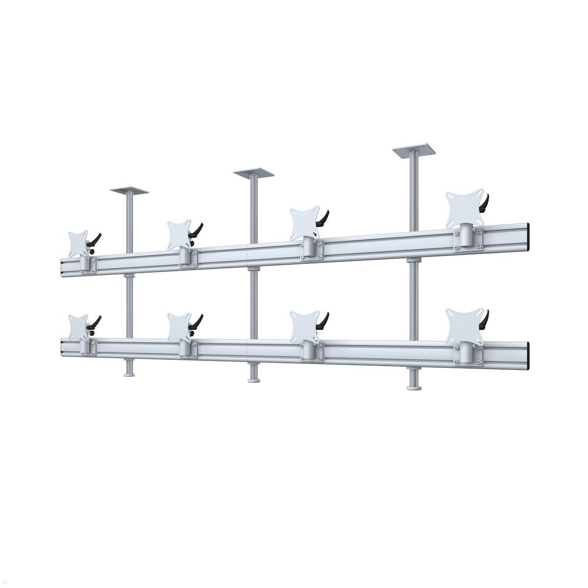 MonLines MDH222G Flat 4+4 Monitor Deckenhalterung bis 32 Zoll, grau MonLines MDH222G Flat 4+4 Monitor Deckenhalterung bis 32 Zoll, grau