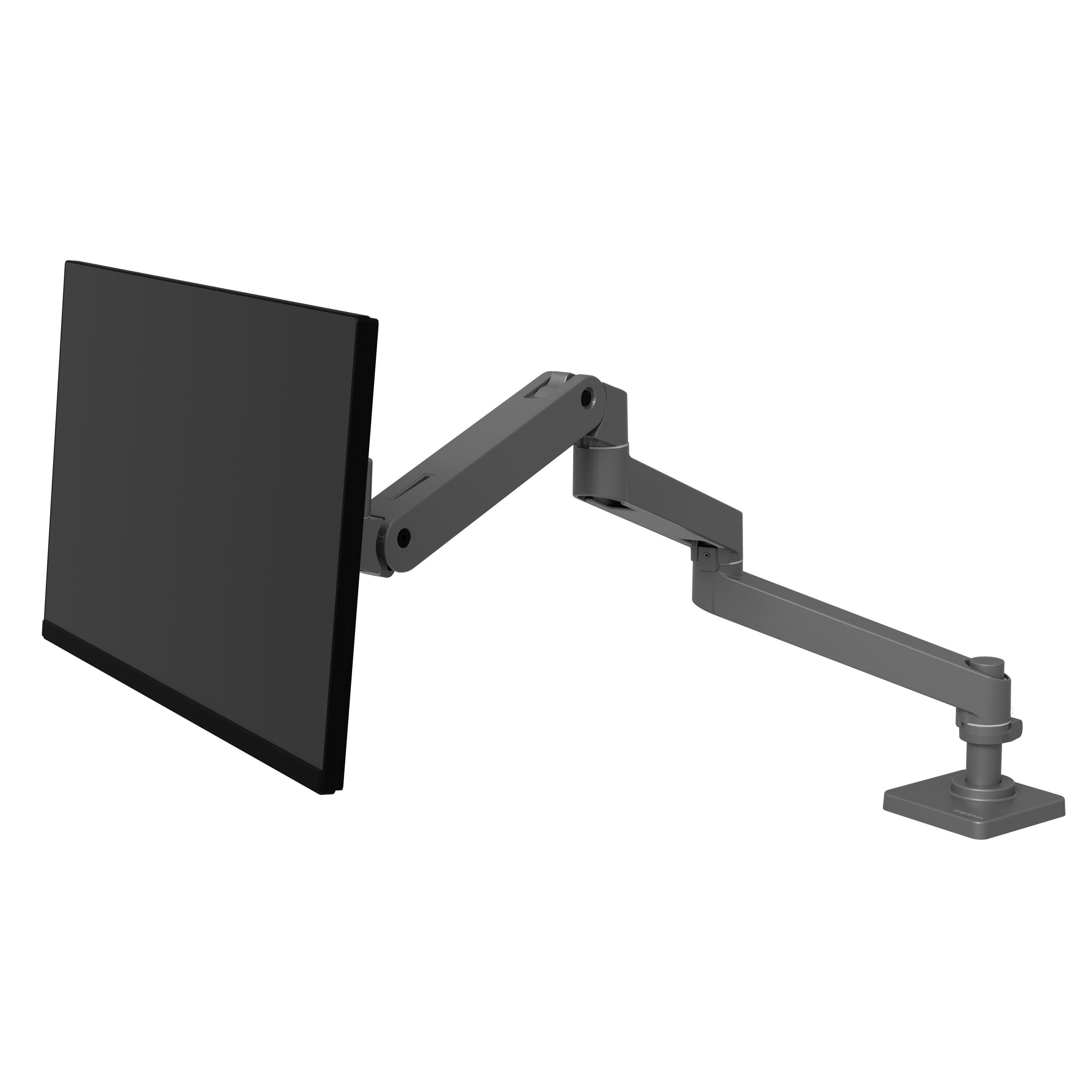 Ergotron LX Pro Monitor Tischhalterung schwenkbar bis 34 Zoll für USM Tische, ausziehbar