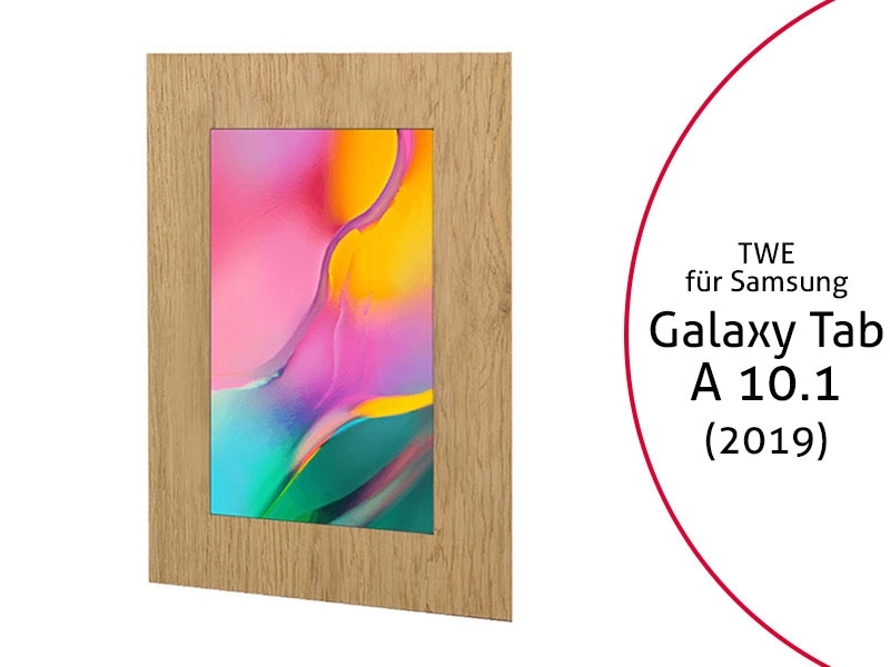 TabLines TWE079O Tablet Wandeinbau für Samsung Galaxy Tab A 10.1 (2019), Eiche TabLines TWE079O Tablet Wandeinbau für Samsung Galaxy Tab A 10.1 (2019), Eiche