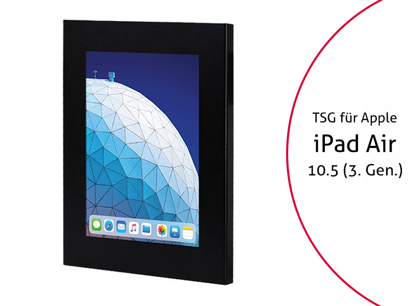 TabLines TSG061B Tablet Schutzgehäuse für Apple iPad Air 10.5 (3. Gen.), schwarz TabLines TSG061B Tablet Schutzgehäuse für Apple iPad Air 10.5 (3. Gen.), schwarz