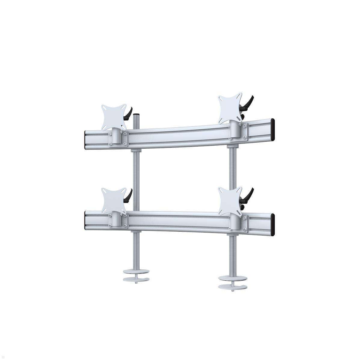 MonLines MTH296G Para 2+2 Monitor Tischhalter Einbau bis 32 Zoll, grau MonLines MTH296G Para 2+2 Monitor Tischhalter Einbau bis 32 Zoll, grau