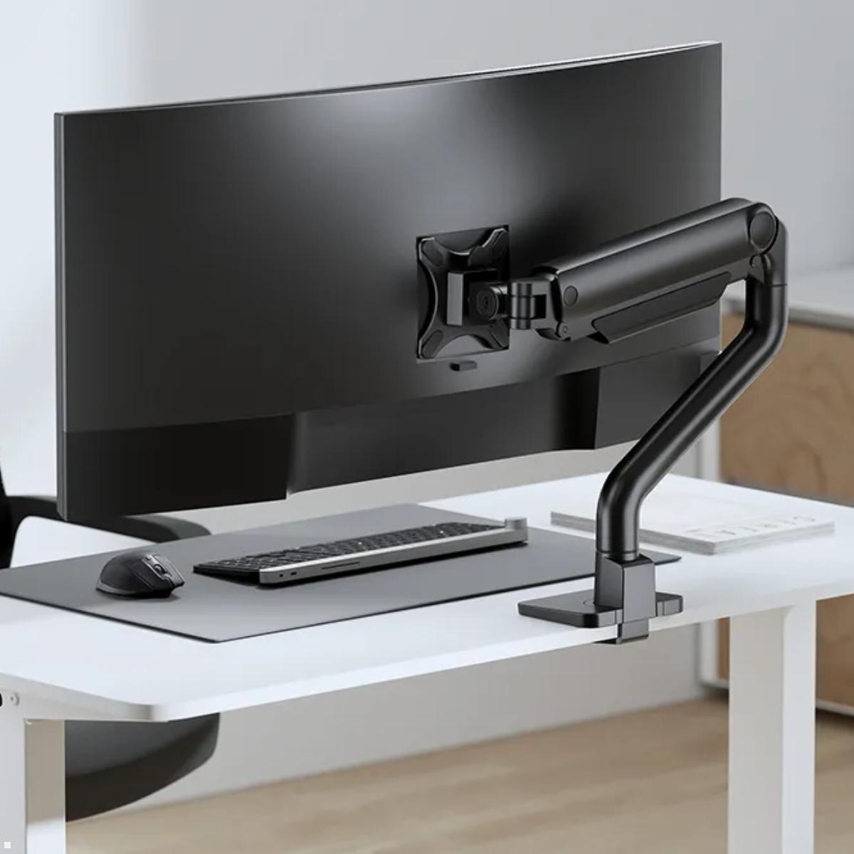 Neomounts DS70S-950BL1 Monitor Tischhalterung 17 - 49 Zoll, schwarz, Anwendungsbeispiel