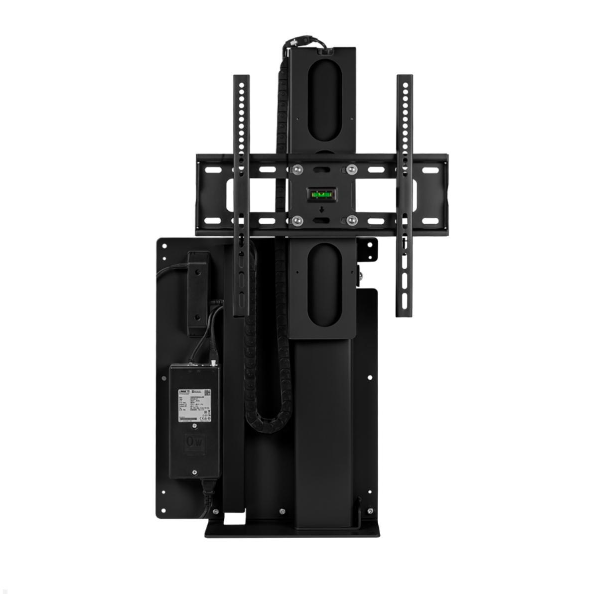 MonLines MLS675B TV Lift Standfuß elektrisch, 675mm, schwarz eingefahren