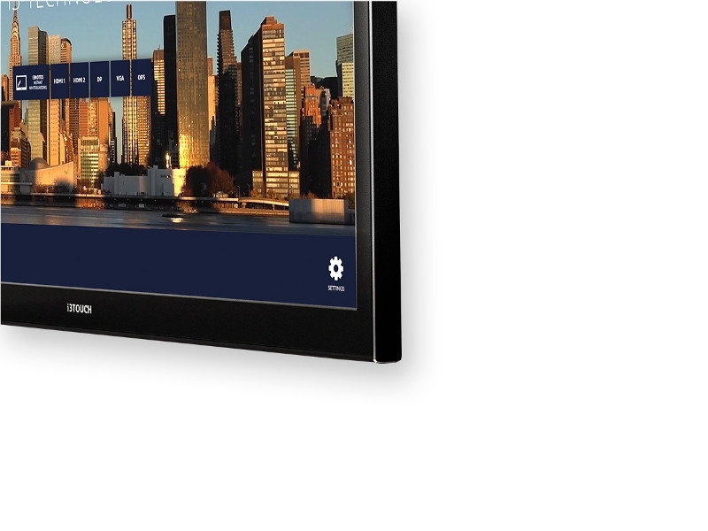 i3 Technologies interaktives 40 PCAP Touchdisplay 55" 4K mit Wandhalterung (VSV0005517) Rahmen
