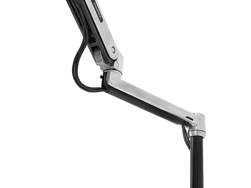 Ergotron LX HD Sitz-Steh Tischhalterung mit Monitorarm (45-384-026)