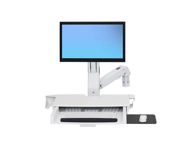 Ergotron StyleView Sit-Stand Combo Wandhalterung mit Ablagefläche (45-260-216), weiß Ergotron StyleView Sit-Stand Combo Wandhalterung mit Ablagefläche (45-260-216), weiß