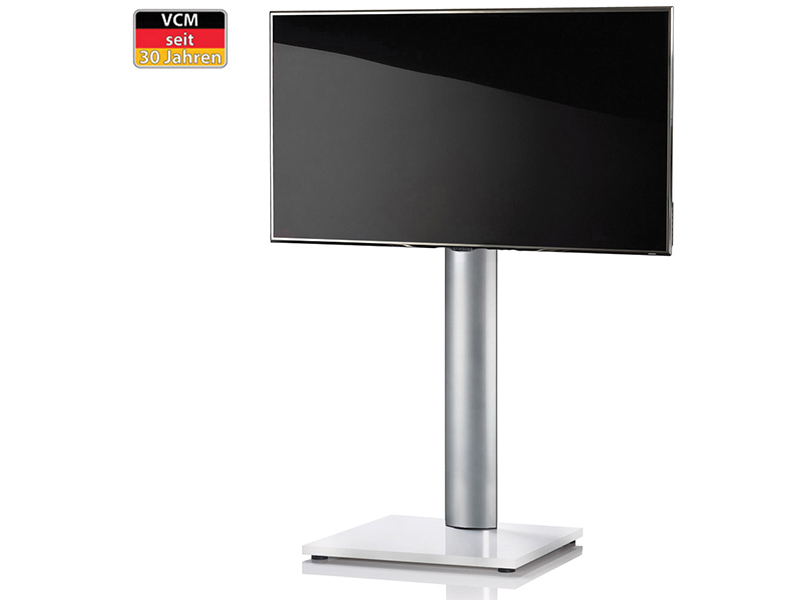 VCM Onu weißlack TV Ständer ohne Regal ohne Rollen