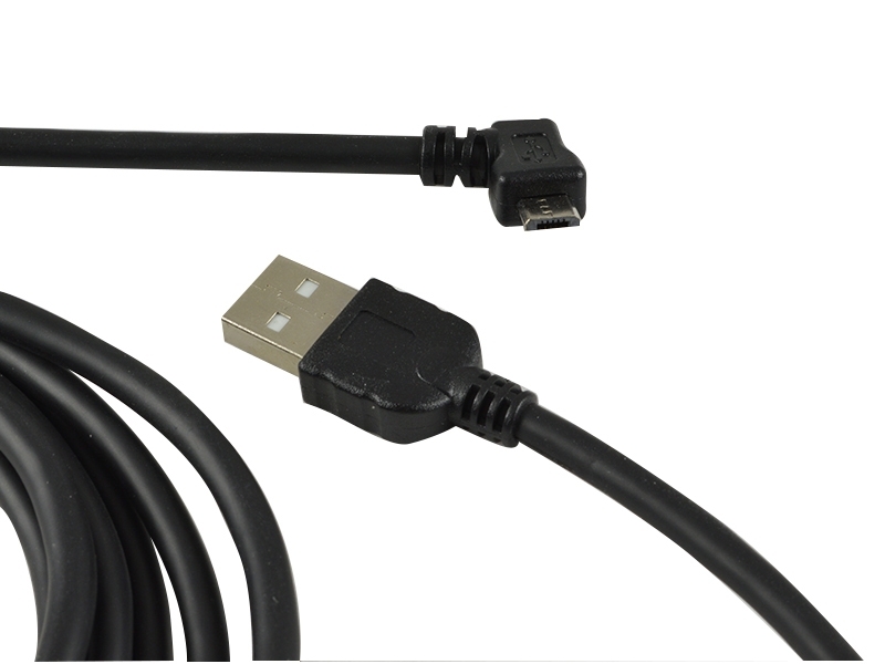 TecLines TUC003B USB Kabel 3m von Micro-B-Stecker 90° gewinkelt auf Typ A Stecker TecLines TUC003B USB Kabel 3m von Micro-B-Stecker 90° gewinkelt auf Typ A Stecker