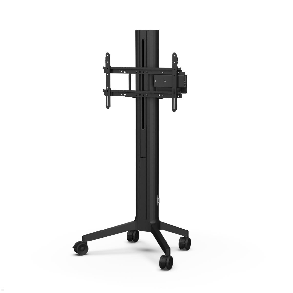 SMS EVER65 mobiler elektrischer Monitorständer 75 Zoll, schwarz (16-002-1C-M)