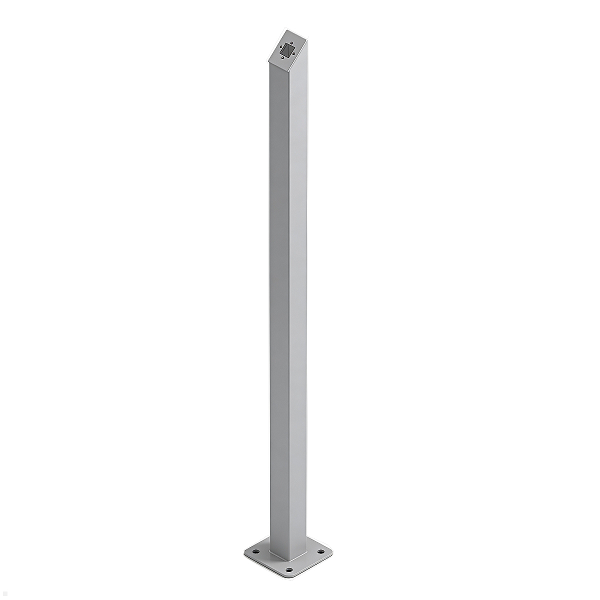 TabLines TBS012 Tablet Bodenständer anschraubbar, eckig, silber