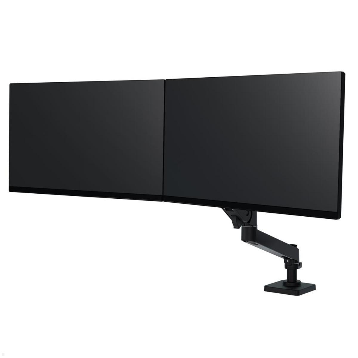 Ergotron LX Pro dual Monitor Tischhalterung bis 27 Zoll (45-684-292), schwarz 2-fach Monitorhalter