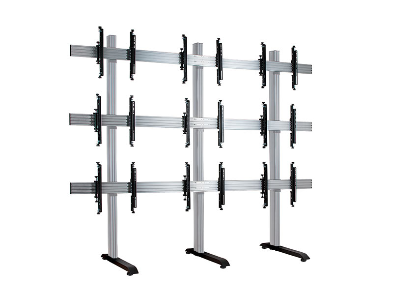 B-Tech BT8370-3x3-60/BS System X Video Wall Standfuß 55"-60" B-Tech BT8370-3x3-60/BS System X Video Wall Standfuß 55"-60"