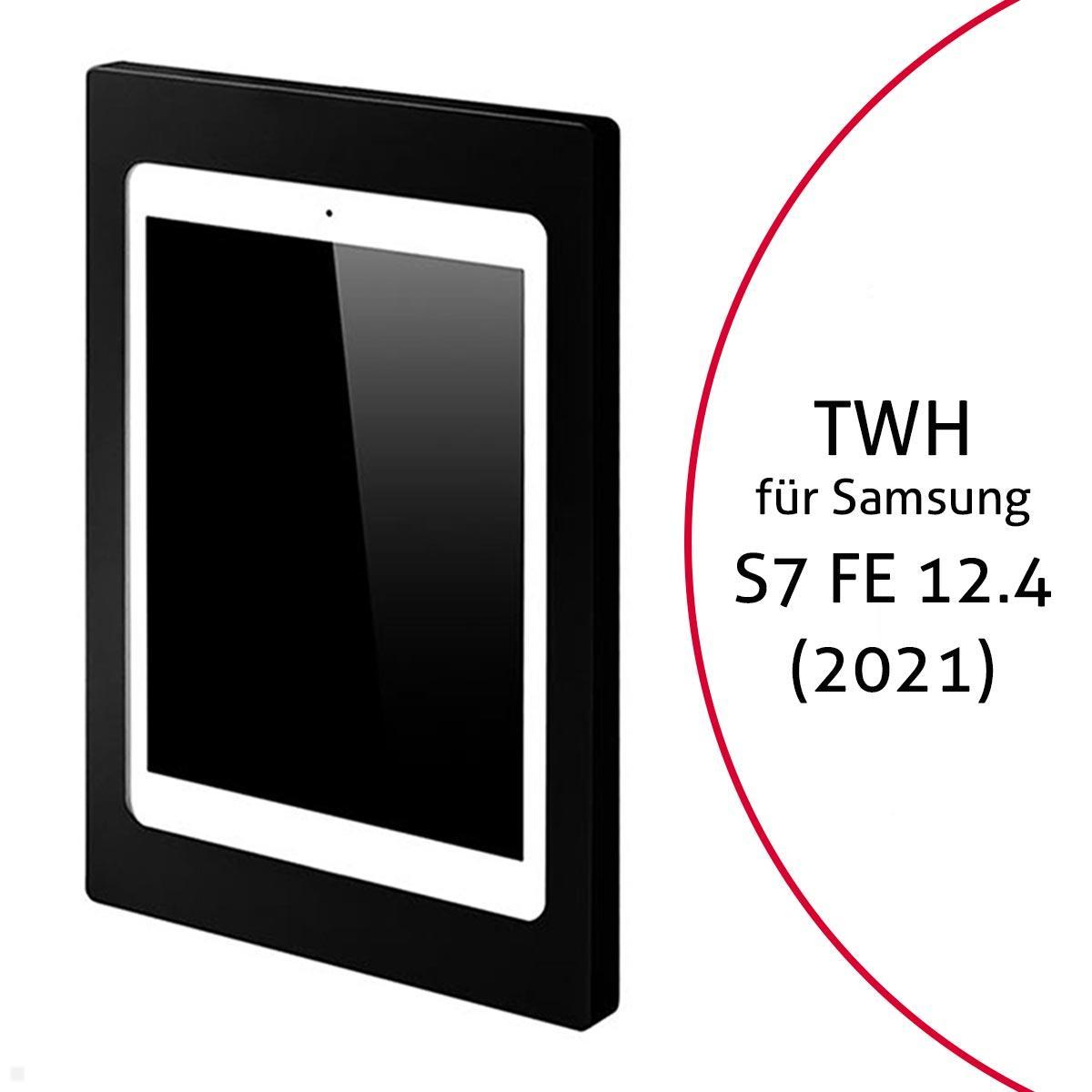 TabLines TWH037B Tablet Wandhalterung für Samsung Tab S7 FE 12.4, schwarz TabLines TWH037B Tablet Wandhalterung für Samsung Tab S7 FE 12.4, schwarz