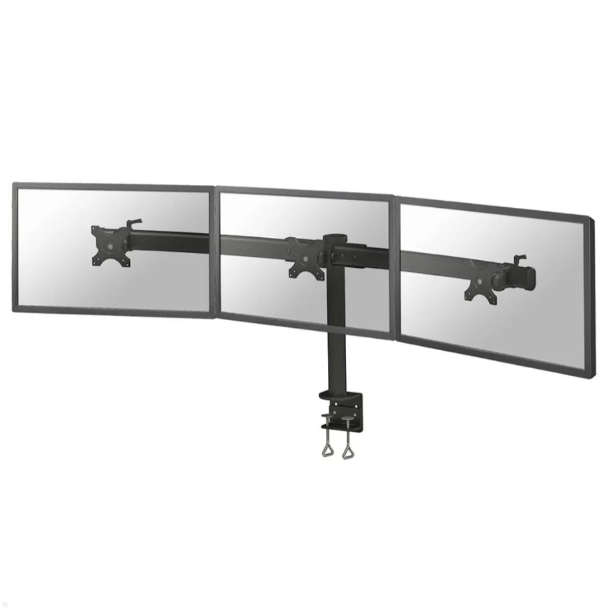 Neomounts Monitor-Halterung DS75-450WH2 weiß für 2 Monitore, Tischklemme,  Tischbohrung