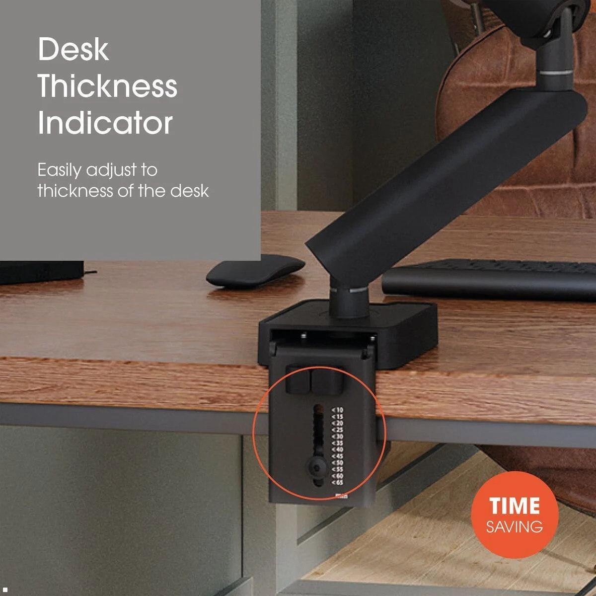 Vogels Motion MOMO 2117B Monitor Tischhalterung, schwarz, VESA Schwenkarm Tischklemme