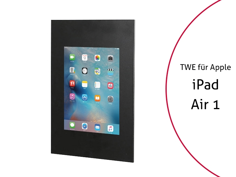 TabLines TWE037B Tablet Wandeinbau für Apple iPad Air 1