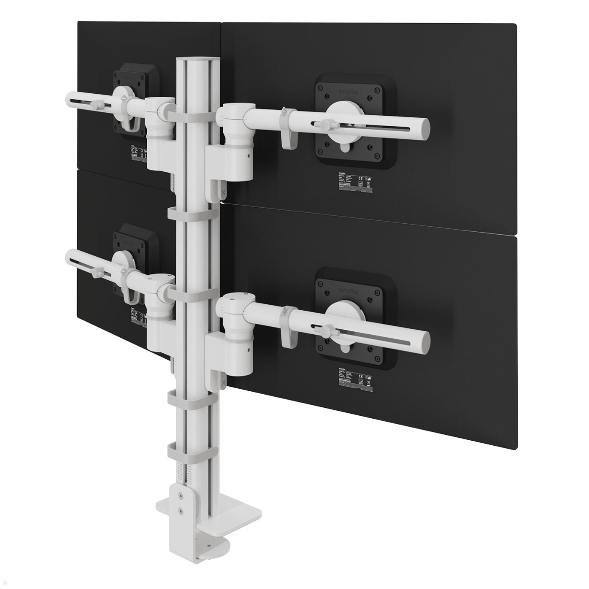 Dataflex Viewgo modular Monitorhalterung für 4 Monitore bis 32 Zoll, weiß (48.240)