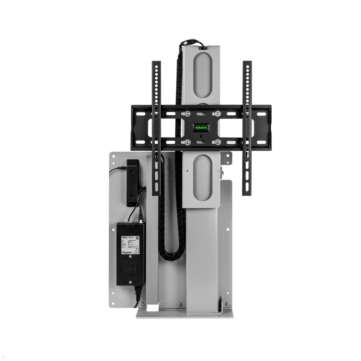 MonLines MLS675S TV Lift Standfuß elektrisch, 675mm, silber eingefahren
