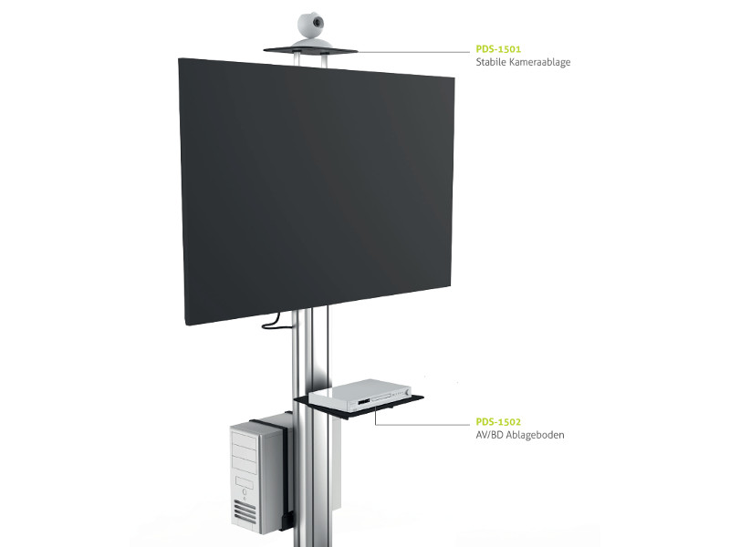 PureMounts PDS-1502 Zubehör Ablageboden PDS-1000 Serie front