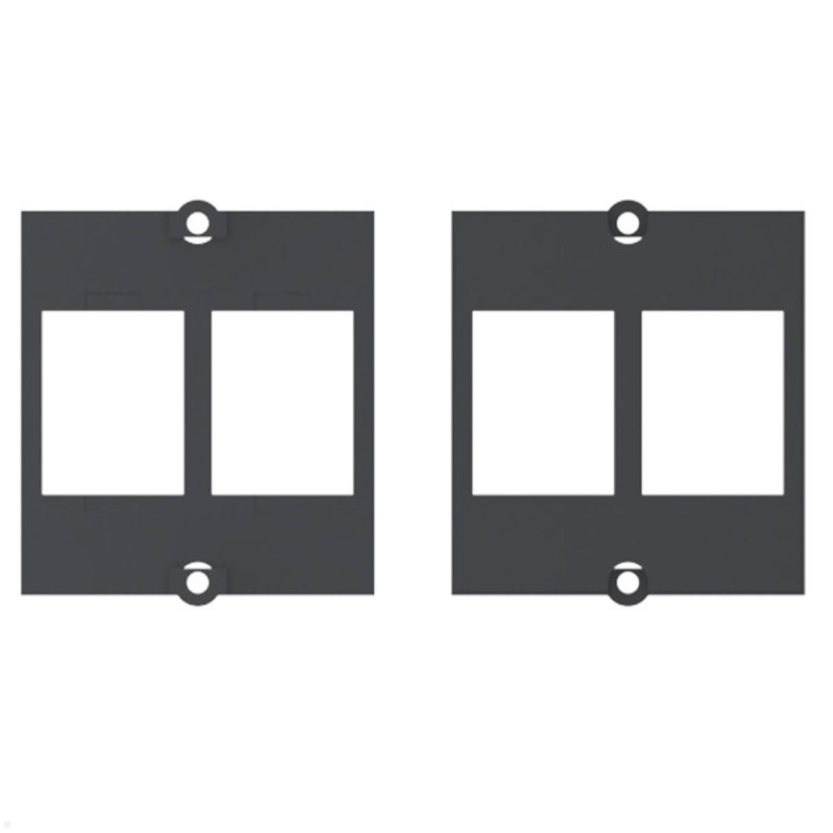 Bachmann Rahmen für 2x Tera CAT7 Modul (917.039) Bachmann Rahmen für 2x Tera CAT7 Modul (917.039)