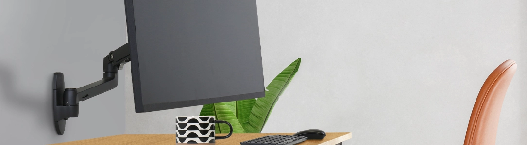 Wandhalterung mit Schwenkarm für 10-36 Zoll Monitore, Monitorhalterung Wandhalterung mit Schwenkarm für 10-36 Zoll Monitore, Monitorhalterung