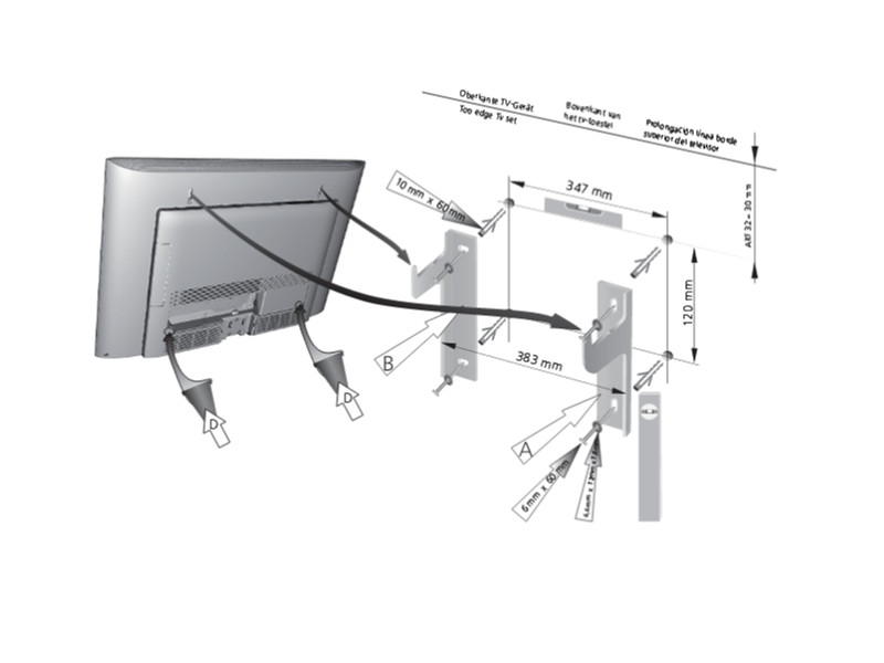 MonLines Loewe Wandhalter WM 59 Montage MonLines Loewe Wandhalter WM 59 Montage