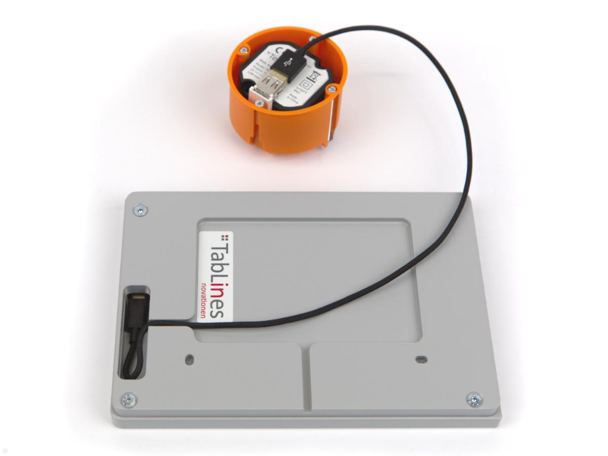 TabLines TWP007W Wandhalterung für Samsung Tab S7 11.0, weiß, optionale Unterputz Stromversorgung TabLines TWP007W Wandhalterung für Samsung Tab S7 11.0, weiß, optionale Unterputz Stromversorgung