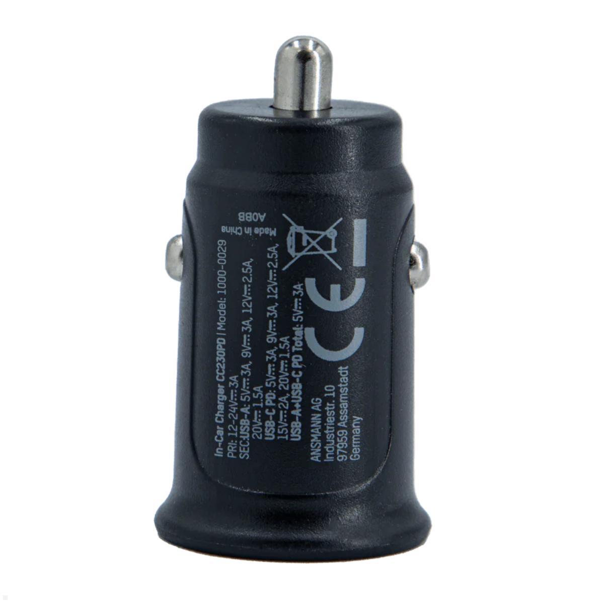 Andres Industries Zubehör CPS-Lighter USB-C/A Kfz Ladeadapter 30W, Rückseite